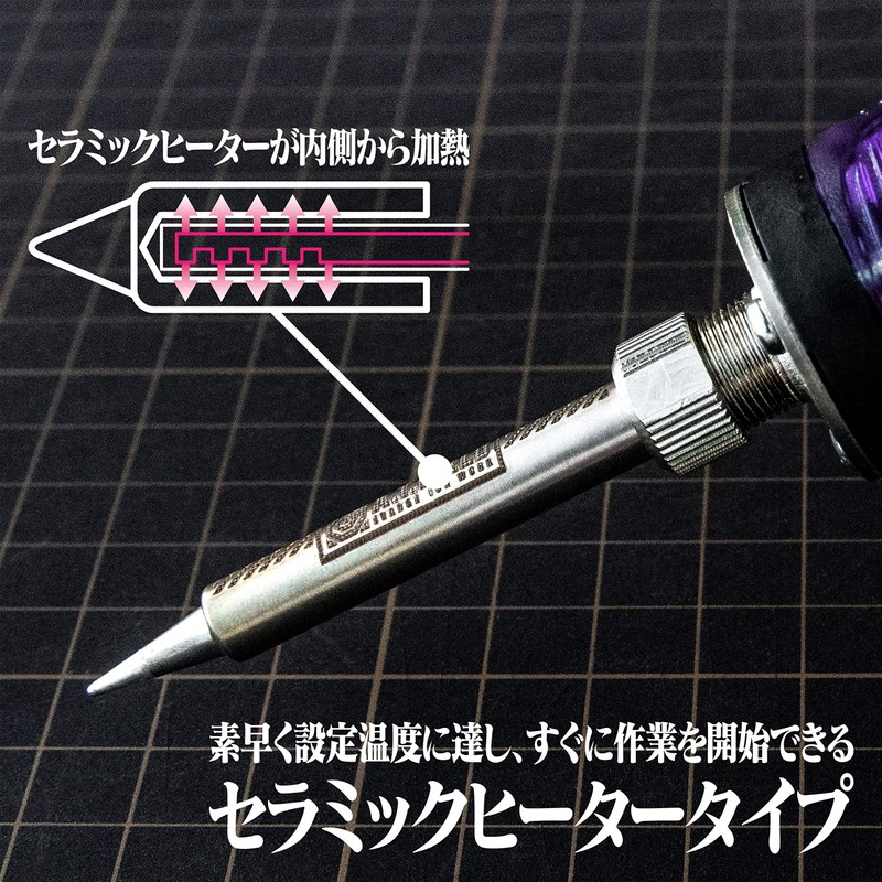 A.T.FIELD Dial Type Temperature Control Soldering Iron Initial Model ATF-1001