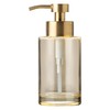 Enra Thick Glass Soap Dispenser with Stainless Steel Pump,12oz Gold
