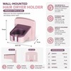 Wall Mounted Hair Dryer Holder for Bathroom Storage – Punch-Free