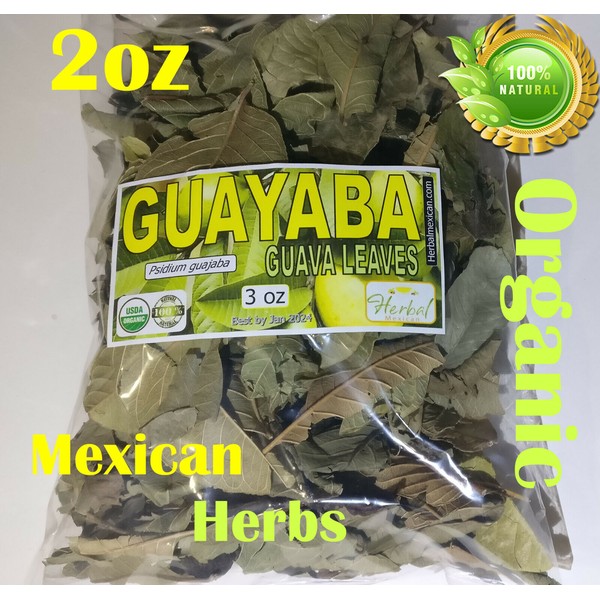 Hojas de Guayaba,Mexican Guava Leaves,Organic Guava leaves Natural Detox 2oz!!