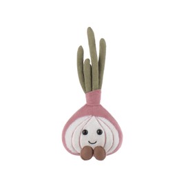 Apricot Lamb Köstliche Zwiebel Plüschtiere für Kinder, weiche niedliche Kuscheltier für Baby Mädchen und Jungen, Flauschige Gemüse Zwiebel Lila 24 cm