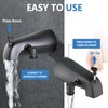 PROOX All Metal Tub Spout with Diverter Matte Black, Diverter