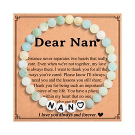 Shuxin Nan Gifts from Grandchildren, Birthday Christmas Mothers Day Gifts for Nan Grandma Nanny Nana, Great Nan Bracelet Gifts, Nan Bracelet Xmas Presents for Women
