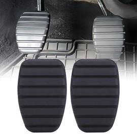 Foot Rest Pedal Caps, 2 Pieces Rubber Cover Brake Pedal, Pedal Pad for Car, Pedal Caps, Clutch Pedal, Brake Pedal Pad, Pédale de Frein d'embrayage Housse en Caoutchouc
