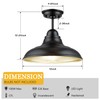 FLQMYQ Farmhouse Semi Flush Mount Ceiling Lights, Modern Ceiling Light