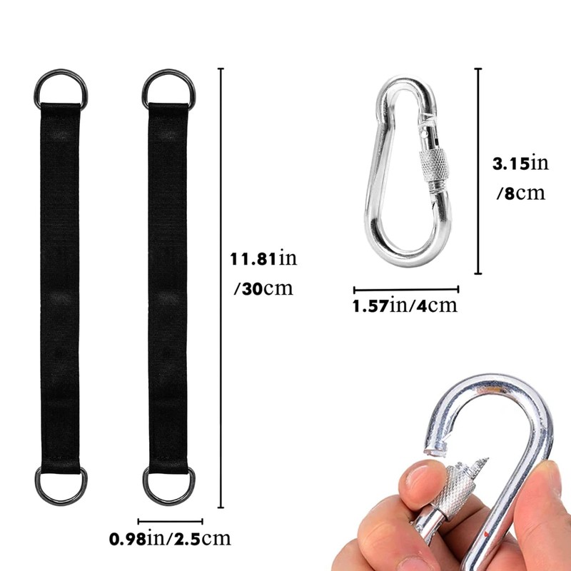 Hammock Attachment Suspension Strap Kit, 2 Pieces Swing Attachment with
