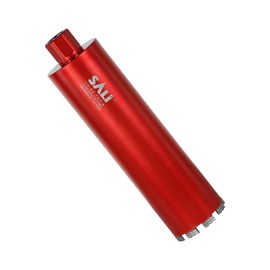 SALI Wet Diamond Core Drill Bits 4-1/4" (108mm) Diameter, 15" (380mm) Drilling Depth, Turbo Laser-Welded Segments(Wavy Teeth) With 1-1/4"-7 Thread Core Bit for Rebar Concrete Brick Block Masonry Stone
