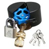 Outdoor Faucet Lock, Anti-Theft Faucet Lock (with Padlock), Suitable for