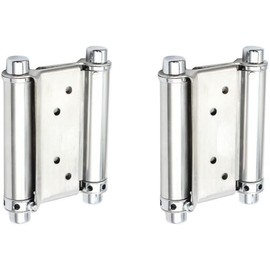 Samcos Free Hinge, Stainless Steel, Double Opening, Load Capacity 33.1 lbs (15 kg), Adjustable Spring Hinge, Hardbase Hardbase, Compatible Door Thickness: 0.8 - 1.4 inches (20 - 35 mm), Set of 2,