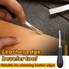 CBHGFEA 4 Size Leather Edge Skiving Bevelers Tool Set, French