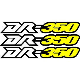 Factory EFX DR350 Dr 350 Yellow Swingarm Stickers Decals Graphics airbox tank dirtbike 7"