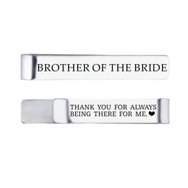 Brother of The Bride Gifts for Brother Wedding Day Gift for Brother Wedding Tie Clip Gifts for Big Brother Birthday Gifts for Brother Wedding Gift for Brothers Brother Gifts from Sister