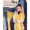 Hoppediz Elastic Baby Sling from Birth, Curry 4.60 m