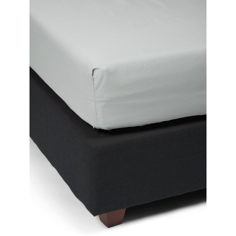 ESSENZA Fitted Sheet Mint Grey, 180 x 200 cm, 100%
