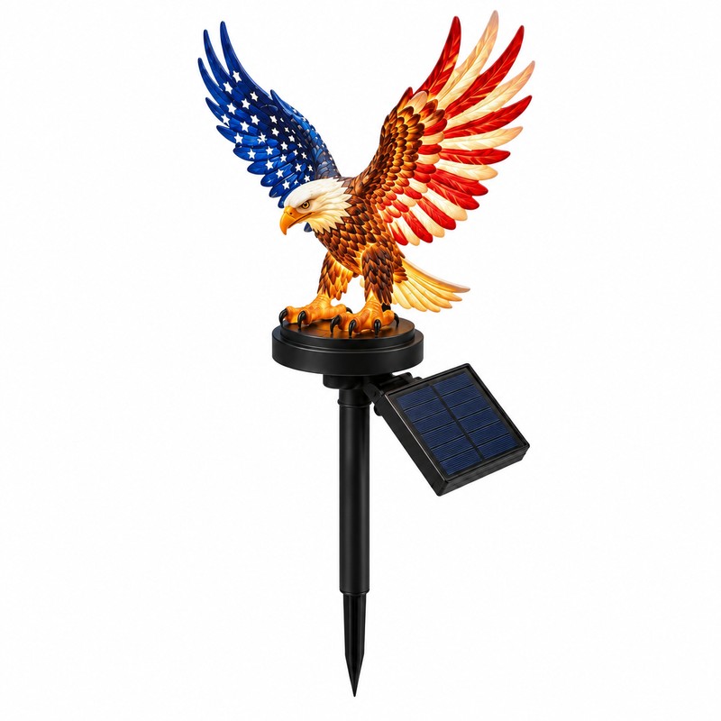 Solar Eagle Garden Stake Light – Patriotic LED Outdoor Decoration