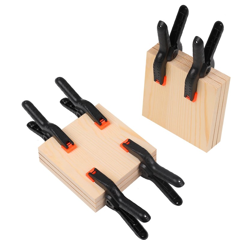 8 Pack Spring Clamps, 4.5inch Plastic Clips, Small Backdrop Clips,