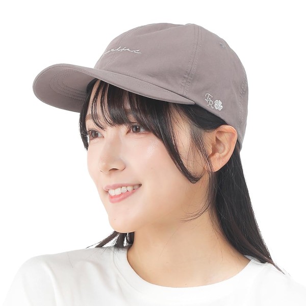 [ベイシア] 帽子 キャップ レディース 遮熱 日焼け防止 ヒヤレスト タイプライターキャップ ブラック 綿100％