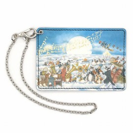 Wachifudo Dayan Cat Dayan Genuine Leather with Chain Art 1 Side Pass Case, Music Concert