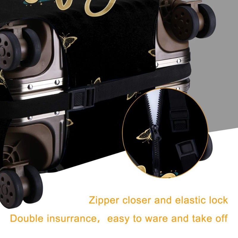 Hepmant Travel Suitcase Protector African American Woman Elastic Protective Washable