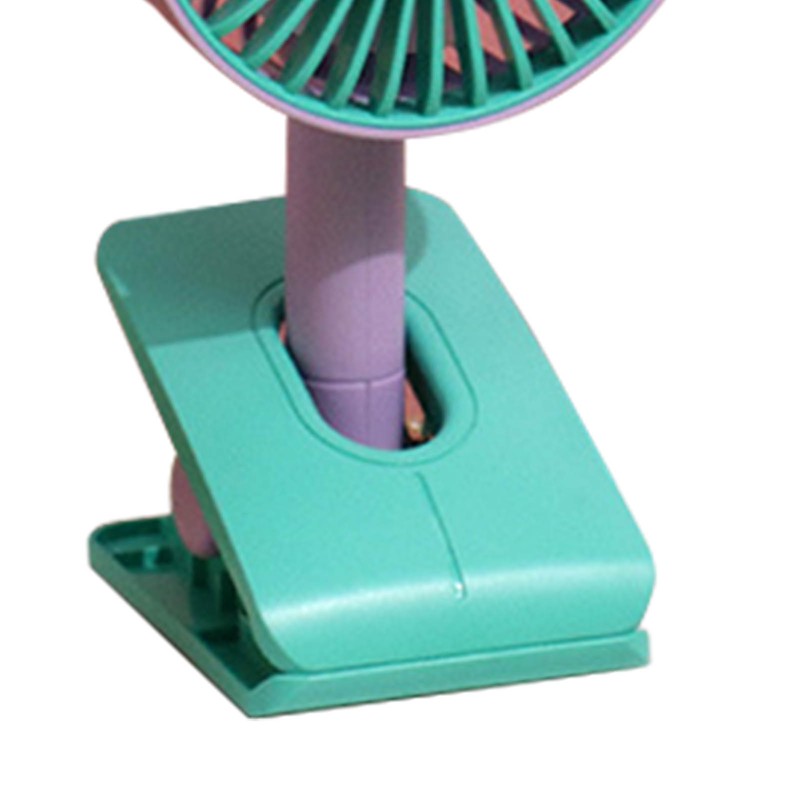 Mini Clip On Fan ABS Foldable USB Rechargeable Noiseless Small