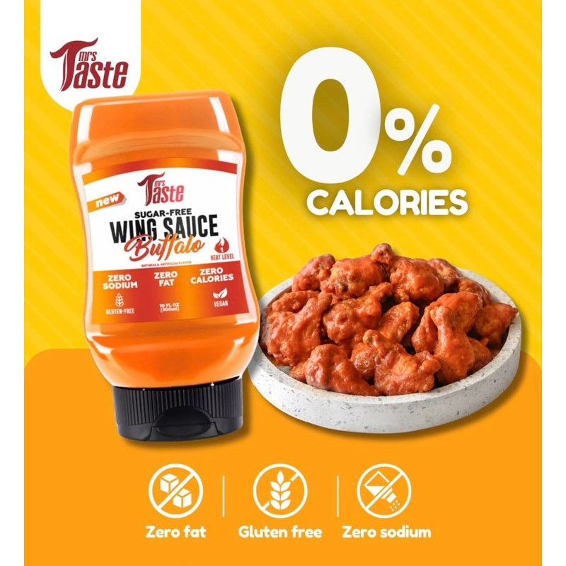 Mrs Taste Sugar Free Sauce, Zero Calories, Zero Sodium, Zero