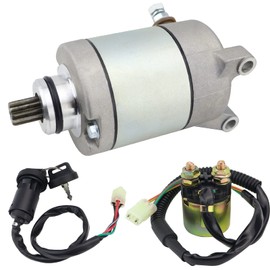 STABSOLI Starter Motor & Solenoid Relay & Ignition Switch for Honda ATV TRX450ER 2006-2014 31200-HP1-601 SMU0405 410-54088, TRX450ER Starter