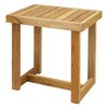 American Trails 18" Solid White Shower Bench, Natural Oak