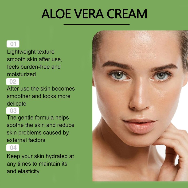ARCHIDATE Aloe Vera Face Cream Moisturizer, Moisturizing Cream with 98%