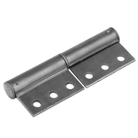 MOUNTAIN_ARK 6 Pack 4" x 2-3/8" Weld On Lift Off Hinge, Weldable Flag Hinges with Hole for Utility Trailer Ramp, Metal Gate