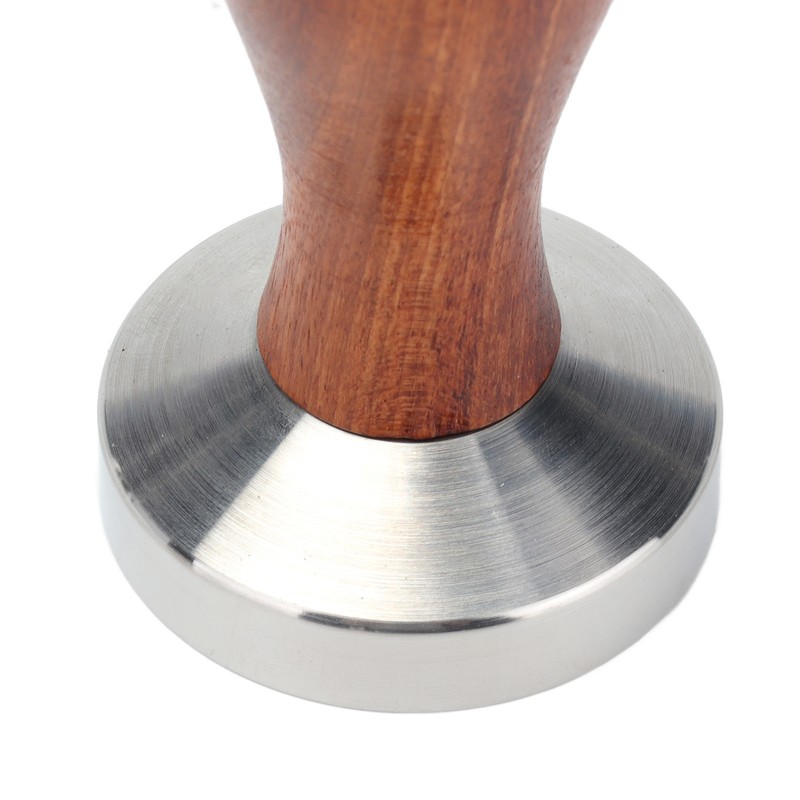 53mm Coffee Tamper with Wooden Handle Stainless Steel Coffee Powder