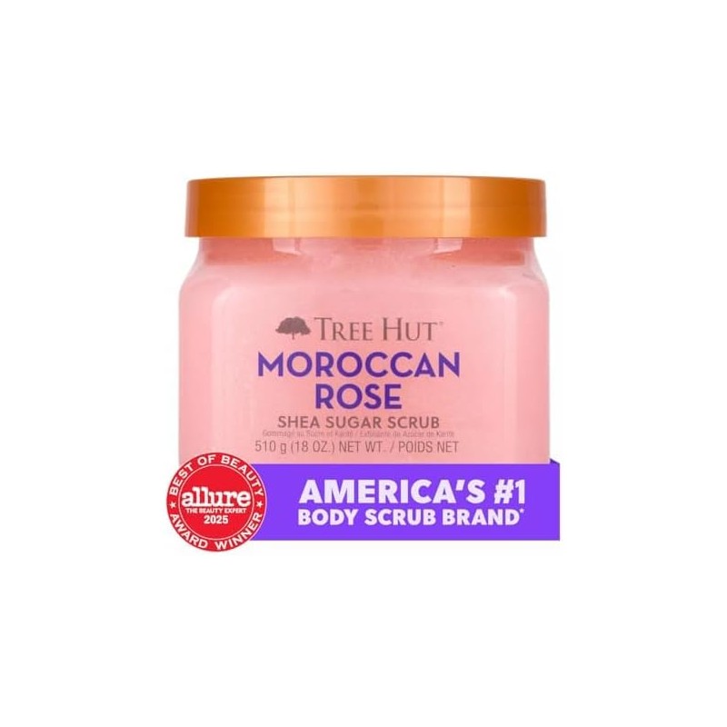 TREE HUT, Moroccan Rose Shea Sugar Scrub, Exfoliante Corporal de