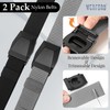 WERFORU 2 Pack Men Tactical Belt Nylon Belts for Men