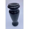 Turned Granite Vase Polished 4" x 10" Black