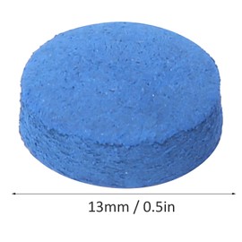 POENVFPO 50 Puntas para Tacos de Billar, Accesorio de Repuesto de 13MM con Caja de Almacenamiento para Tacos de Billar y Suministros de Billar, 50 Uds.