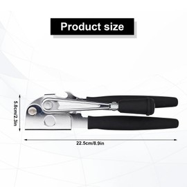 Commercial Can Opener, Stainless Steel Tin Opener,Heavy Duty Commercial Hand Can Opener Manual for Big Cans with Non-Slip Handle