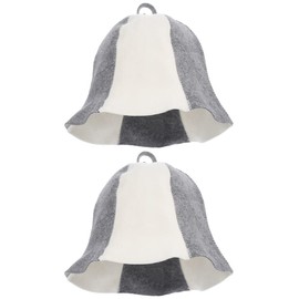 MAGICLULU 2Pcs Ukraine Sauna Hat Sauna Vaporarium Hat Wool Felt Sauna Hat for Women Men