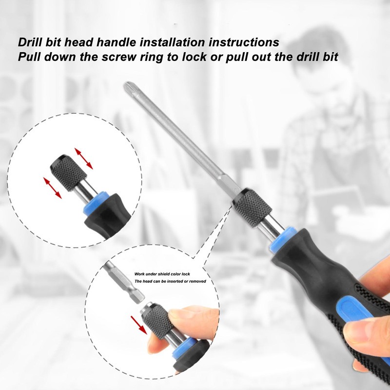 24Pcs Screwdriver Bit Set CR V Strong Magnetic Multifunctional Screwdriver