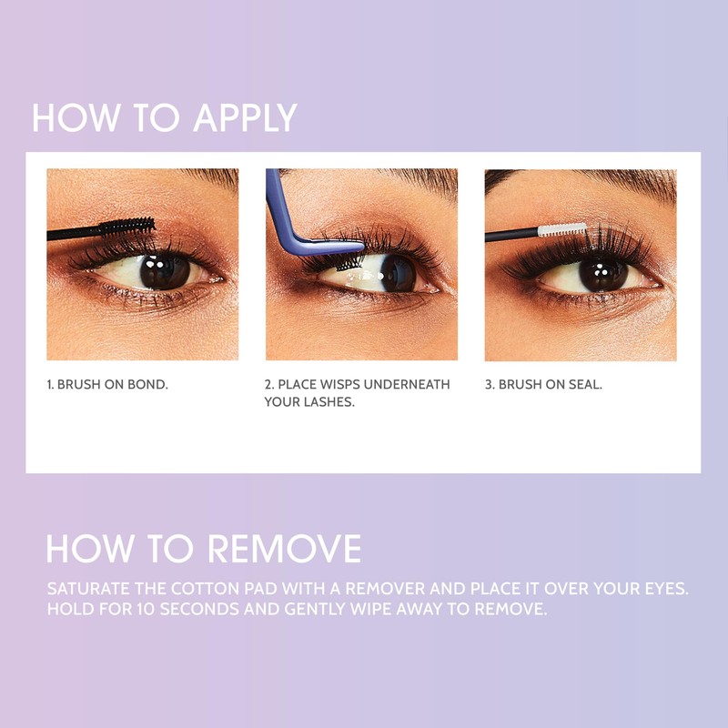 Falscara Multipack, False Eyelashes, Lash Clusters, 'D Curl', 10mm-12mm-14mm, Includes