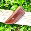 5" long handmade leather sheath for Fixed blade knife