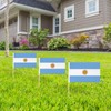 12 Piece Small Argentina Flag, 5 x 8 Inch Inserted