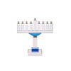 Copa Judaica Crystal Menorah for Chanukah with Blue Accents –
