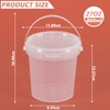 Yesdate 10 Pack 27 oz Round Deli Containers with Lids,