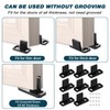 8 Pcs Sliding Closet Door Floor Guide Floor Mounted Door