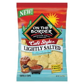 ON THE BORDER Café Style Lightly Salted Tortilla Chips 11 oz. Bag (Pack of 3)