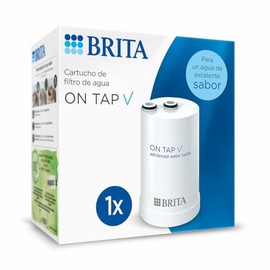 Brita Filter ON TAP V Pack 1, 600L Wasserfilterkartusche - Frisches Wasser mit gutem Geschmack, reduziert Mikropartikel, Schwermetalle