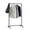 Tamatoshi Interior Hanger Rack, Dedicated Casters, All Black