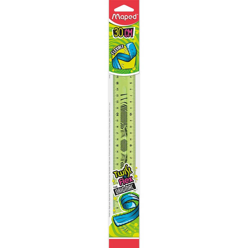 MAPED Twist'n flex ruler 30 cm. assorted colours (blue, green,