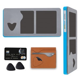 SUPERDANT Guitar Pick and Card Holder Wallet Cutting Dies Leather Die Cutter for Musicians Faux Leather Die Cuts Machine Leather Craft Punch Tool DIY Wooden Dies for PVC Card Stock Craft Paper Felt