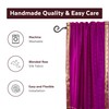 Indian Selections Violet Red Rod Pocket Sheer Sari Curtain/Drape/Panel -
