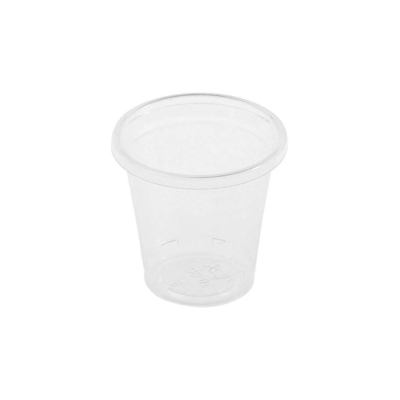 VEPATIM 100 Shot Glasses 30 ml Compostable Plastic (PLA)